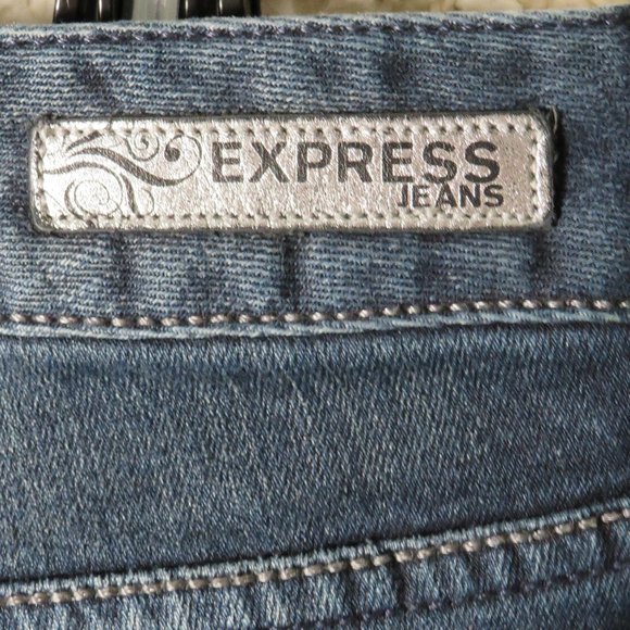 Express* Women's Blue Denim Stella Regular‎ Fit  Low Rise Boot Jeans~ Size 4r - Picture 6 of 10